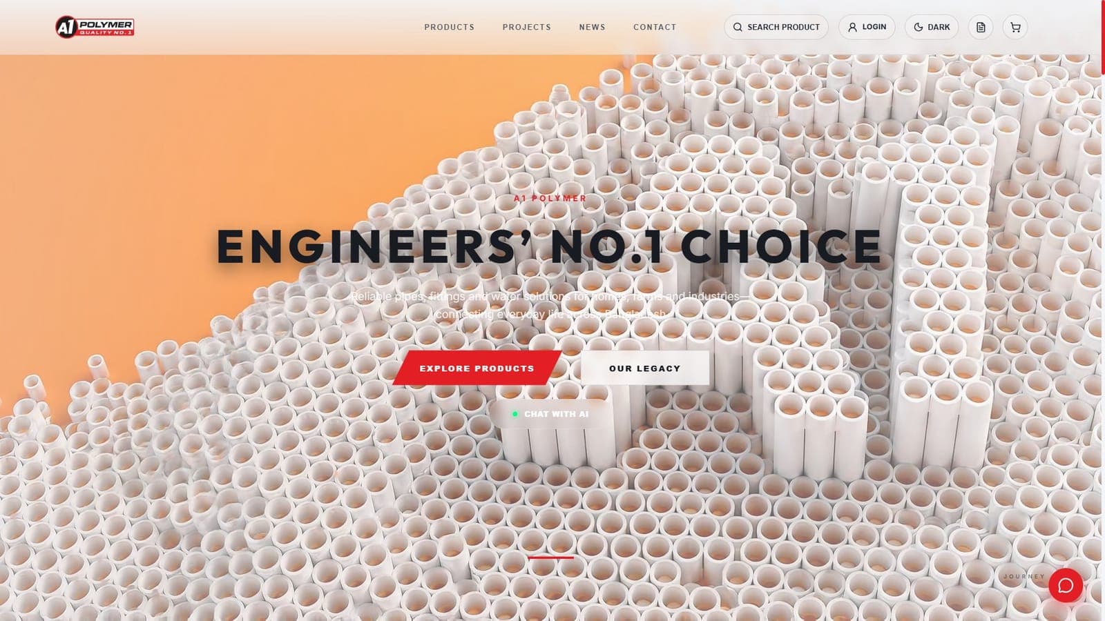 A1 Polymer website, home page